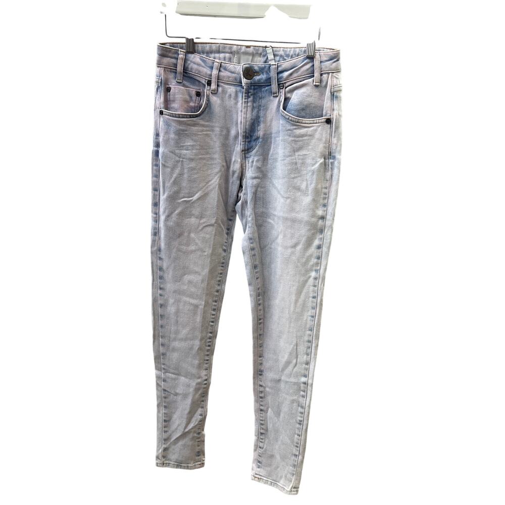 NWT One Teaspoon Sz 26 Acid Light Wash Low Waist Casual Denim Skinny Jeans